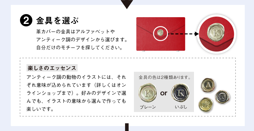 2.金具を選ぶ